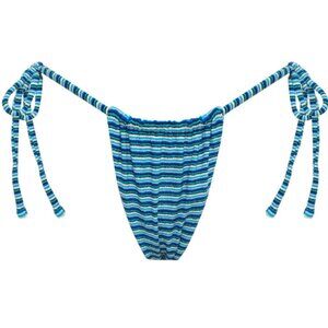 Frankies Bikinis Tia Bottom in Positano Stripe, XS